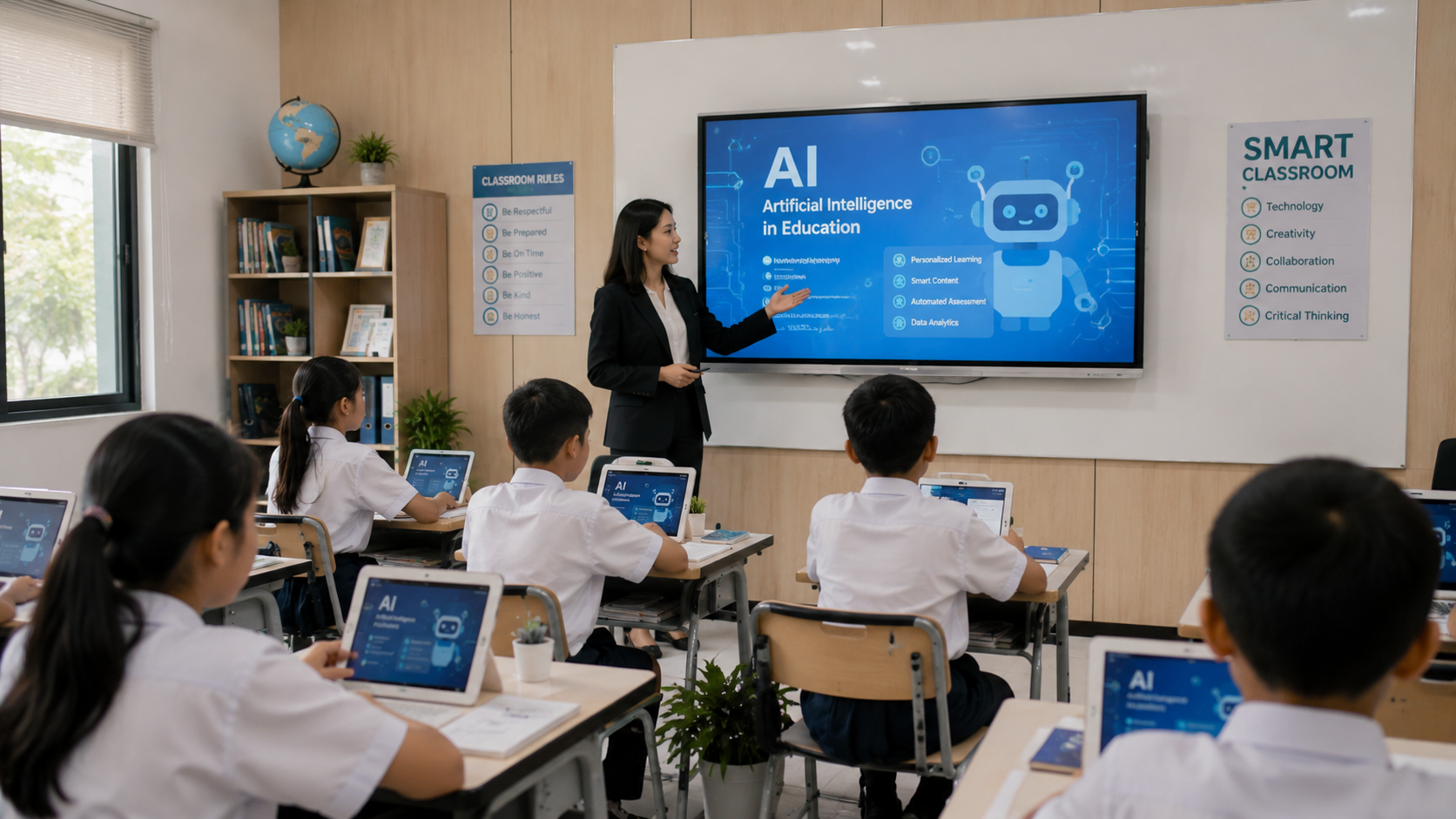 Kelas Tanpa Guru Fisik: Saat Sekolah Menengah di Jakarta Resmi Menerapkan Kurikulum AI Digital Twin untuk Personalisasi Belajar Siswa